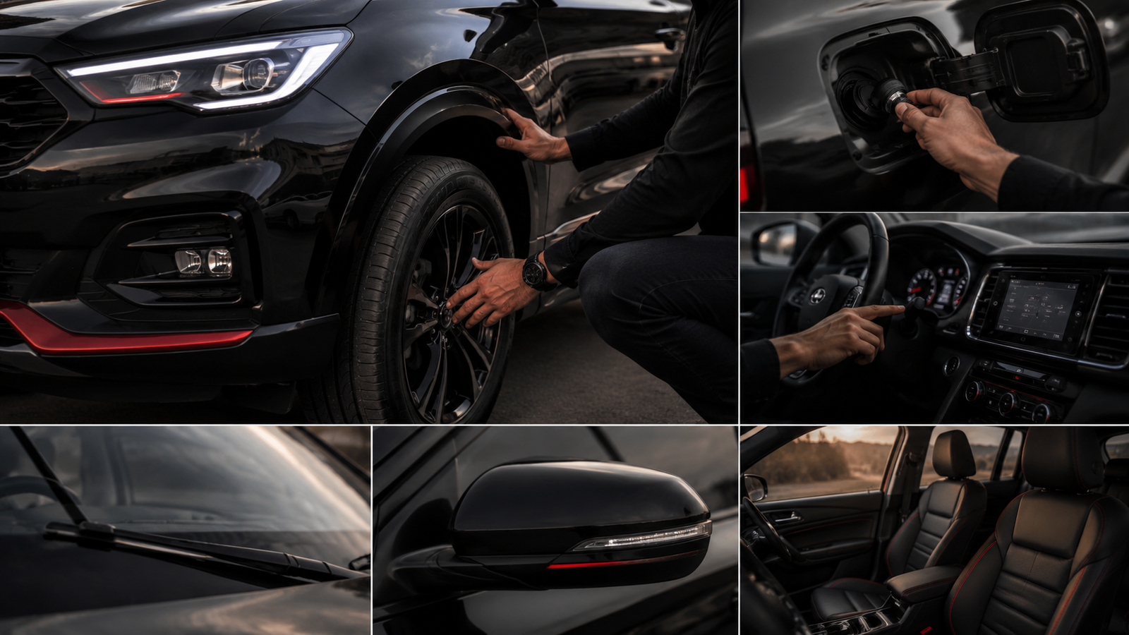 Important checks before starting a rental car